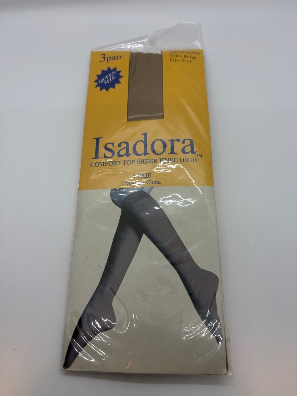 NWT Isadora Sheer Knee Highs - Beige (3 Pair)